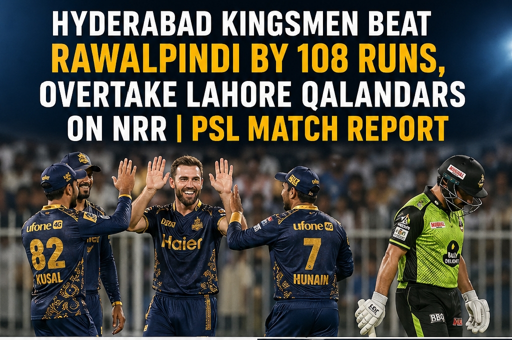 Hyderabad Kingsmen Beat Rawalpindi