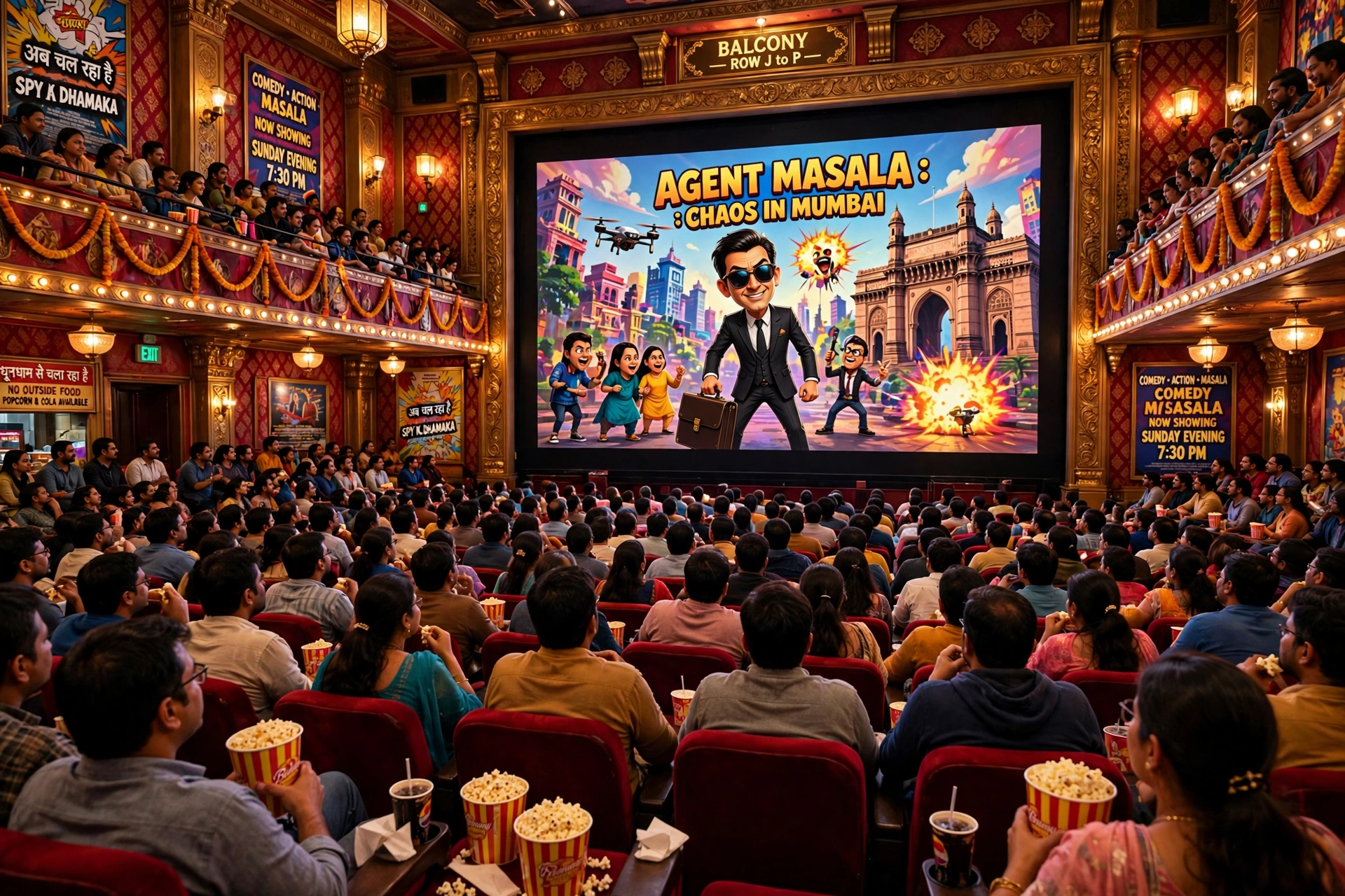 A packed Bollywood cinema hall on a Sunday evening watching Udta Teer, with the udta teer box office collection rising over its opening weekend
