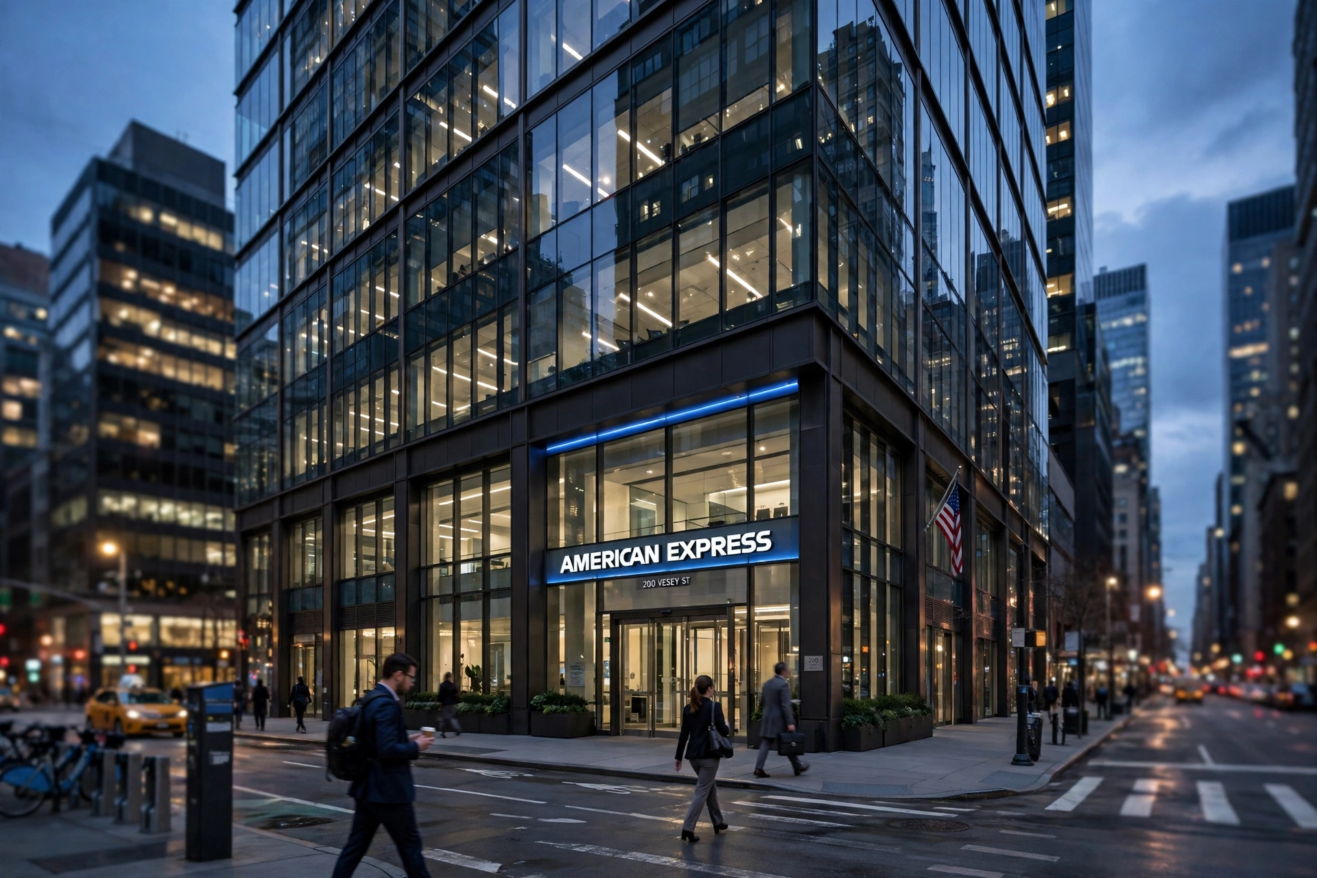 American Express job cuts - American Express office building in New York