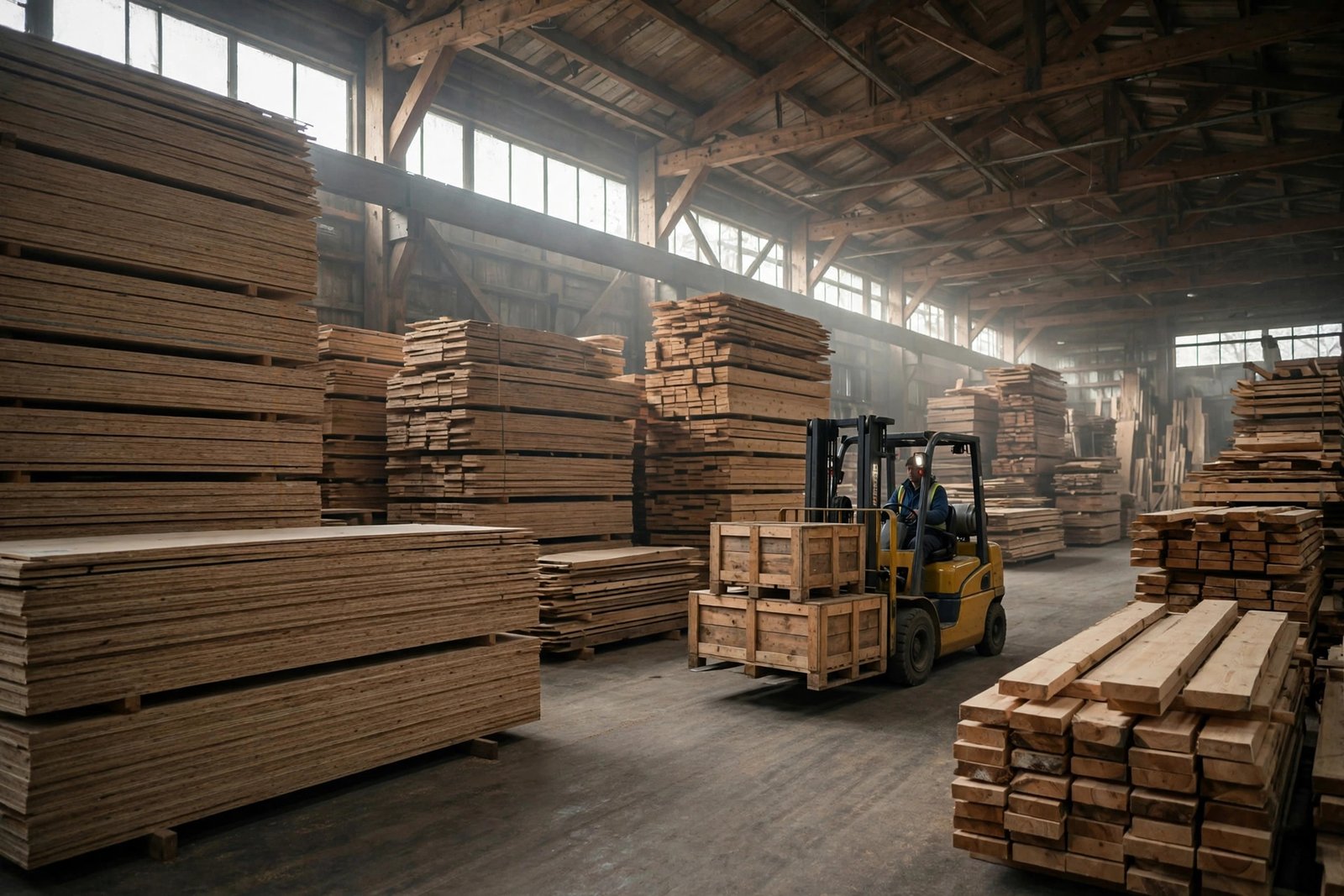 Trump lifts 50% tariffs on some Canadian goods before vote 1 Canada tariffs lifted: plywood stacks in a lumber warehouse